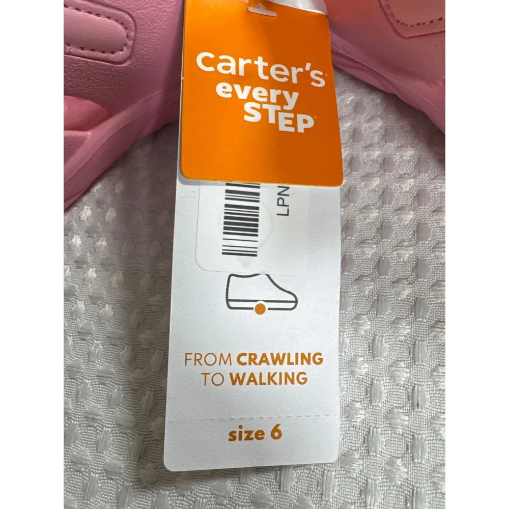 Carter's Water Shoes Toddler Size 6 Every Step Diver-GP Pink NWT